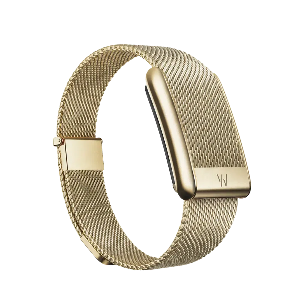 Whoop 5.0 Peak / MG Life Meridian Band Gold (Strap Only)
