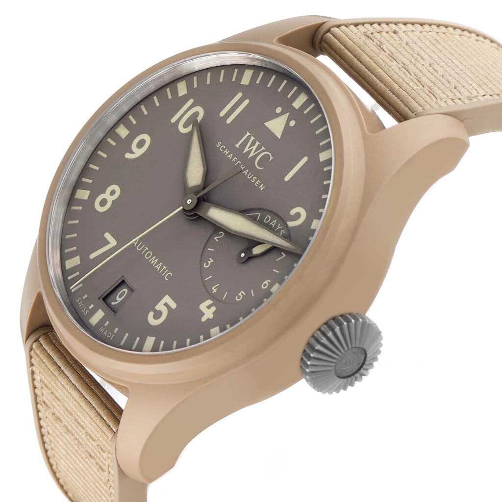 Big Pilot's TOP GUN 'Mojave Desert' (Reference IW506003). A 46mm ceramic automatic wristwatch with date and power reserve. 2023