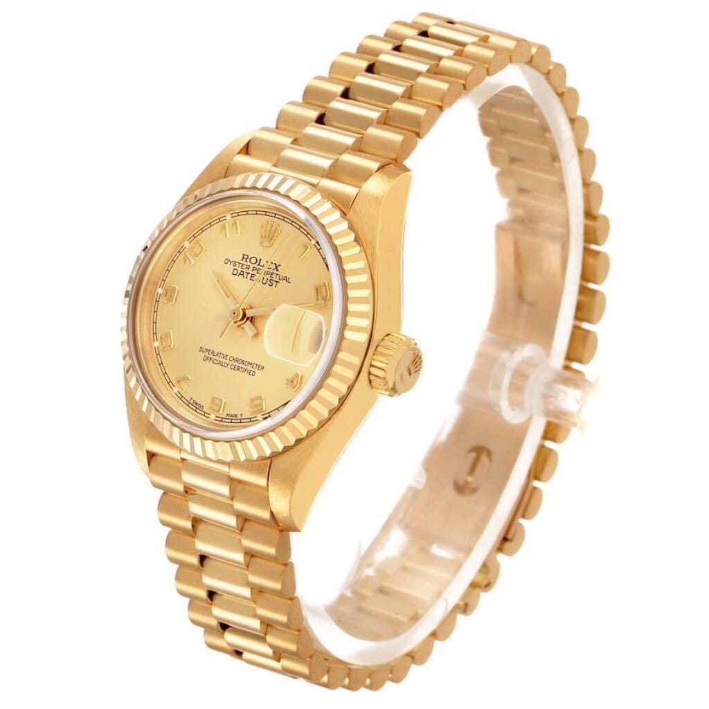 President Datejust (Reference 69178). A 26mm yellow gold automatic wristwatch with date. 1990-1991