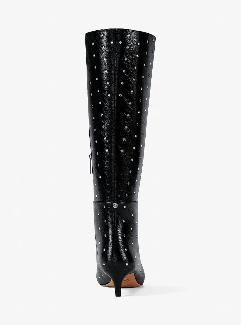 Nalia Studded Kitten Heel Boot