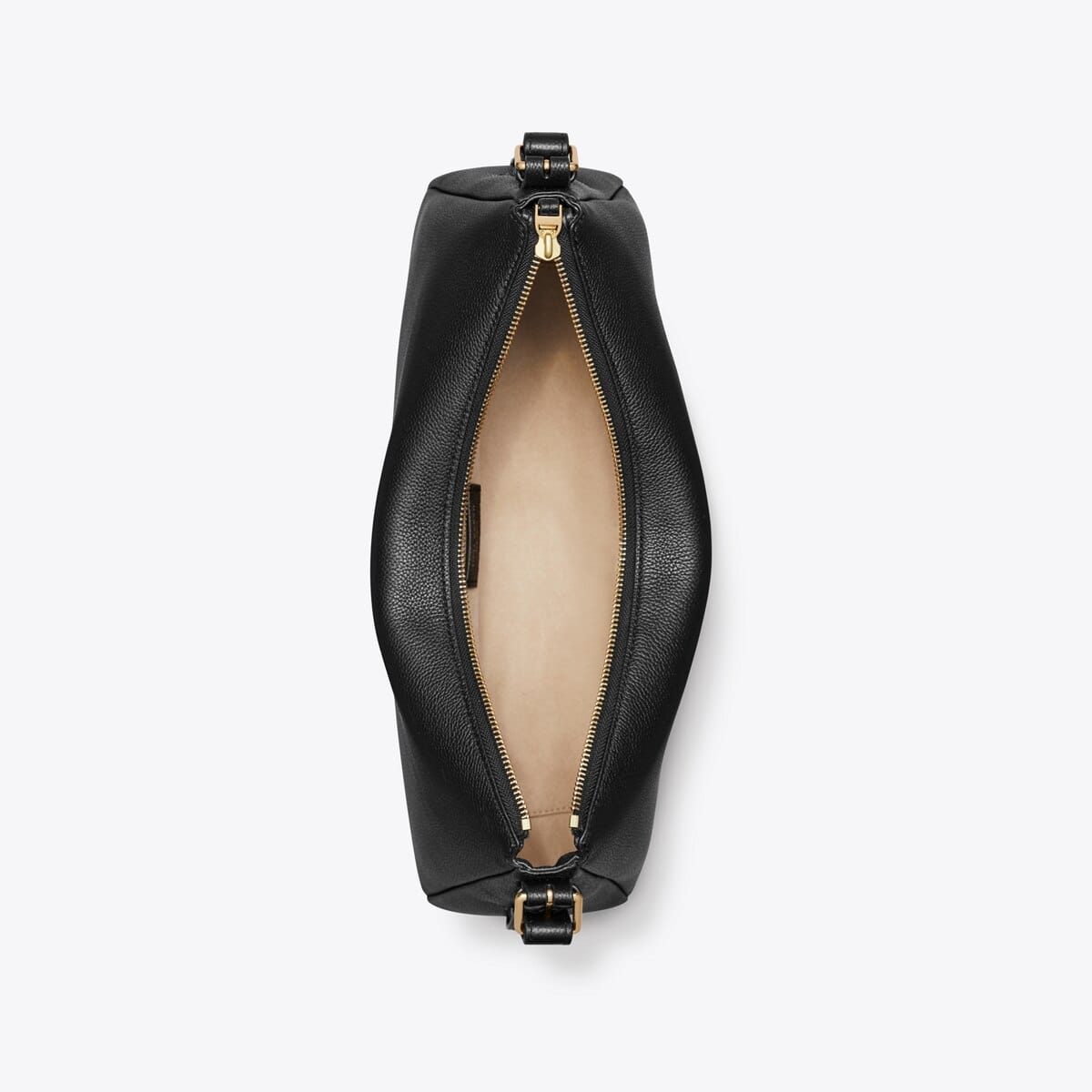 Leather Zip Top Shoulder Bag