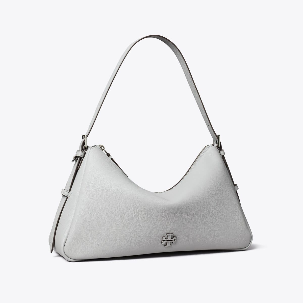 Leather Zip Top Shoulder Bag