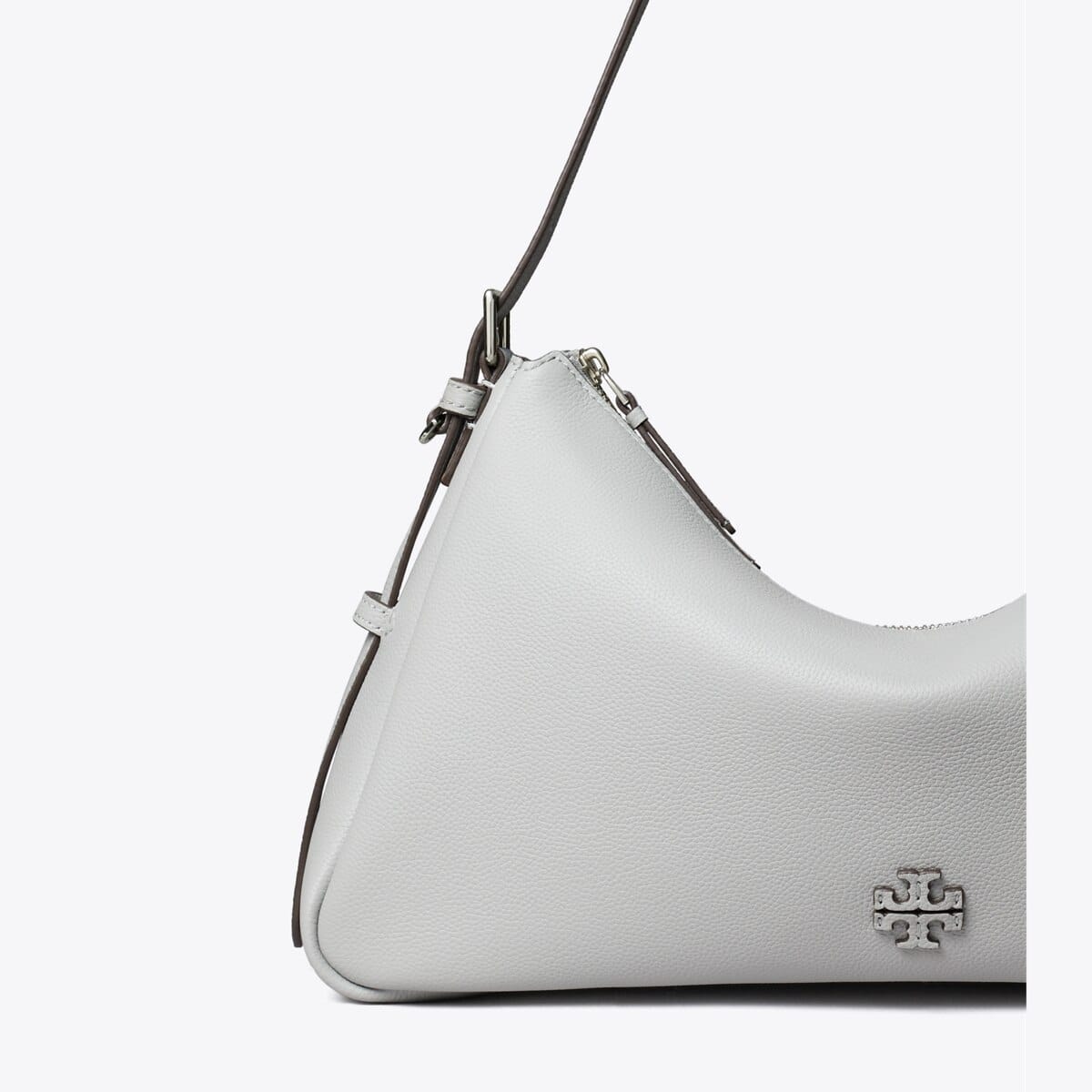 Leather Zip Top Shoulder Bag