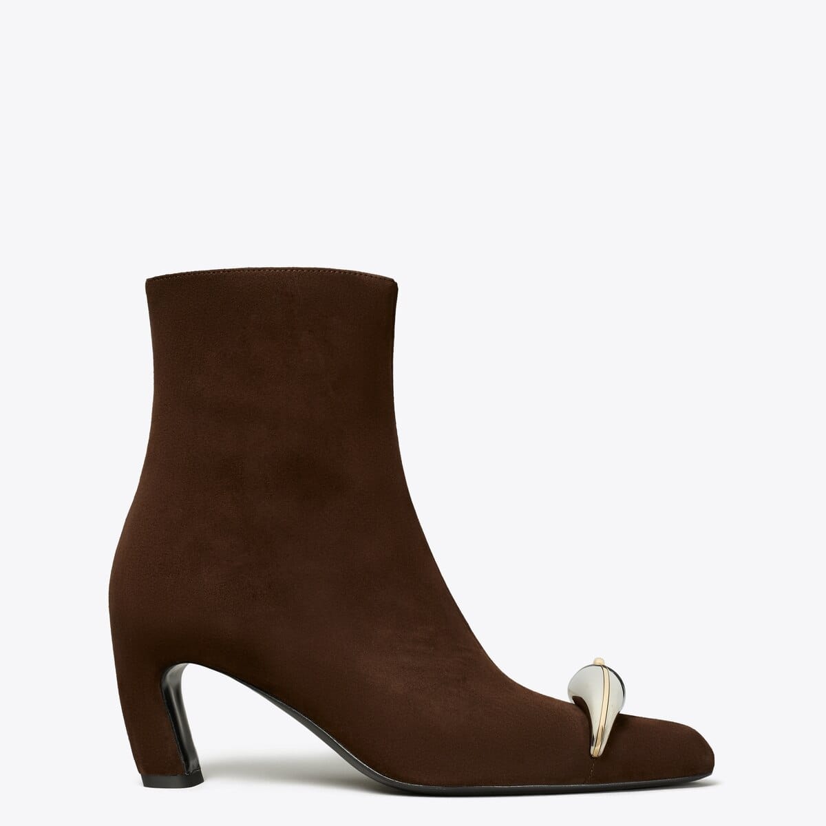 Pierced Heeled Ankle Boot