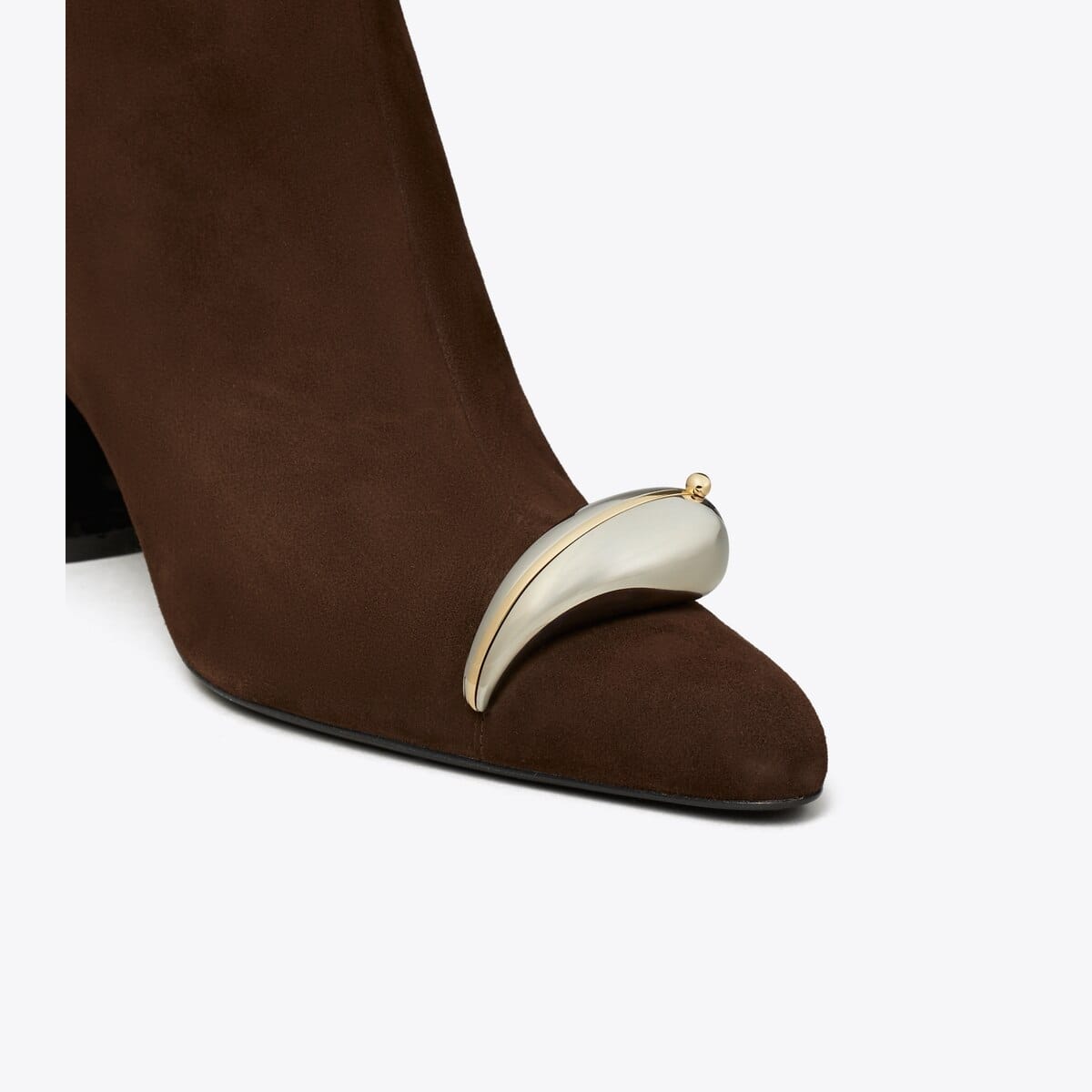 Pierced Heeled Ankle Boot