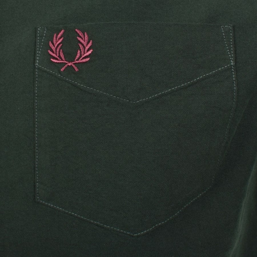 Fred Perry Oxford Short Sleeve Shirt Green