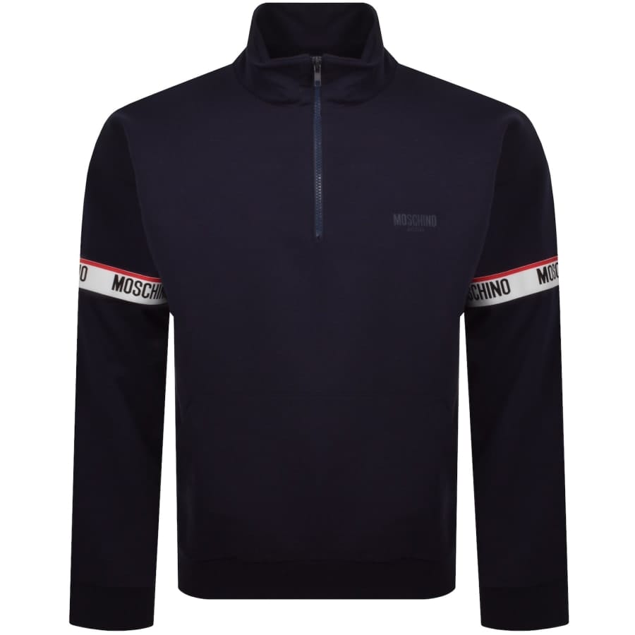 Moschino Active Zip Sweatshirt Navy