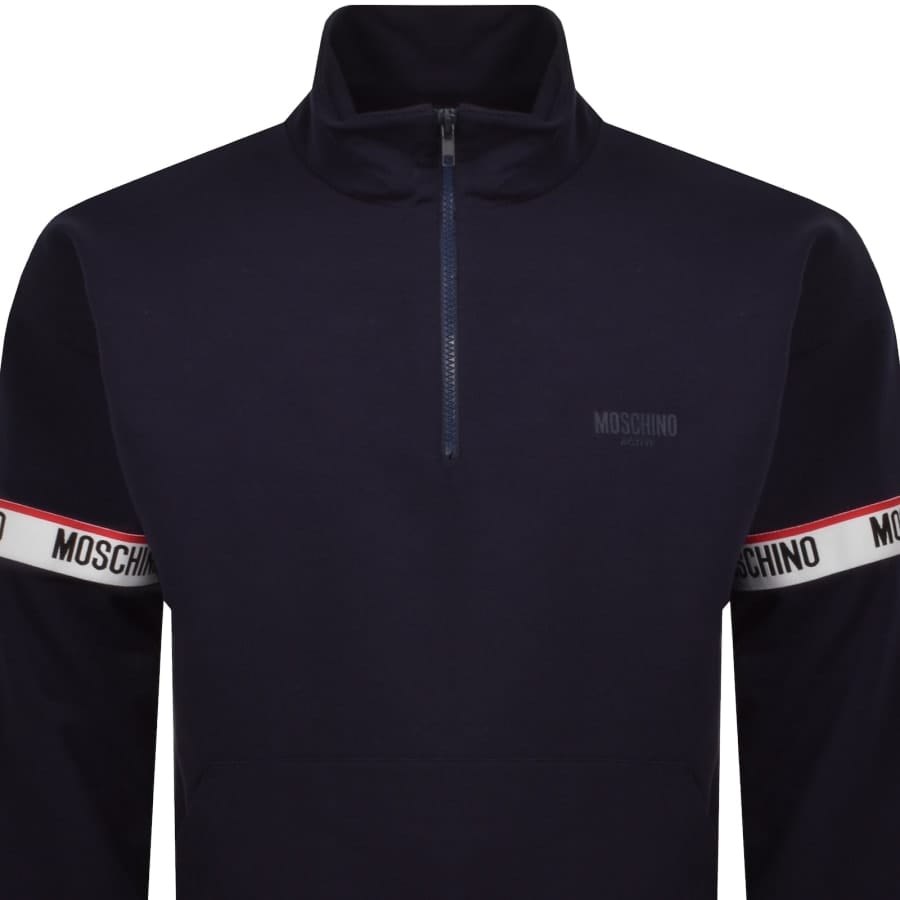 Moschino Active Zip Sweatshirt Navy