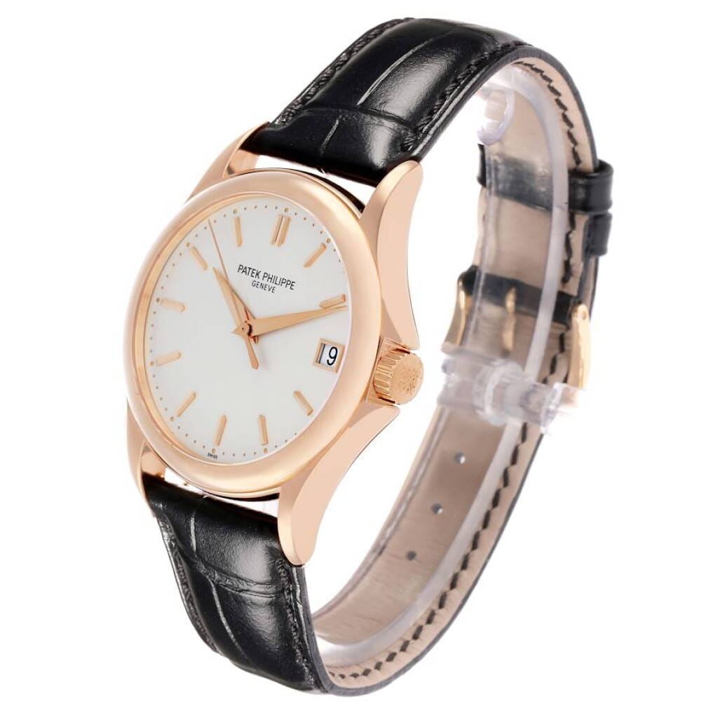Calatrava (Reference 5127R). A 37mm rose gold automatic wristwatch with date.