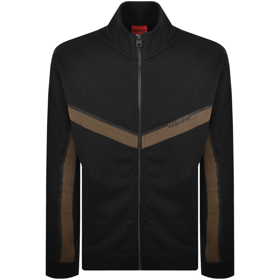 HUGO Full Zip Dingmoor Sweatshirt Black