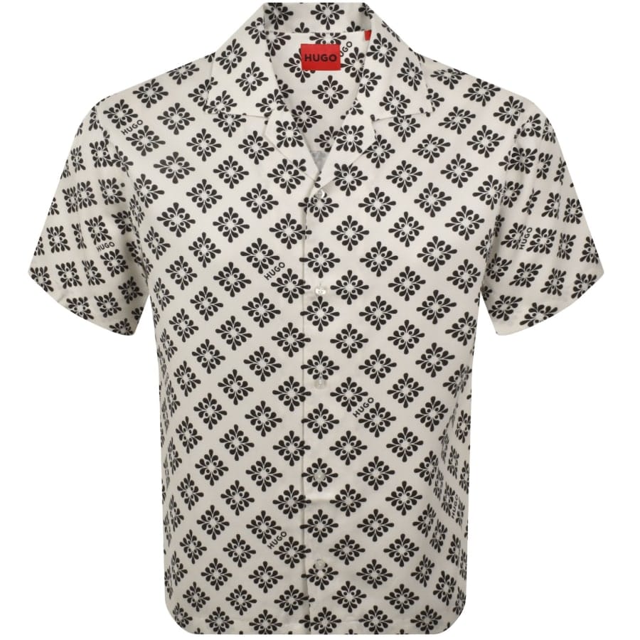 HUGO Oversized Short Sleeve Espino Shirt White