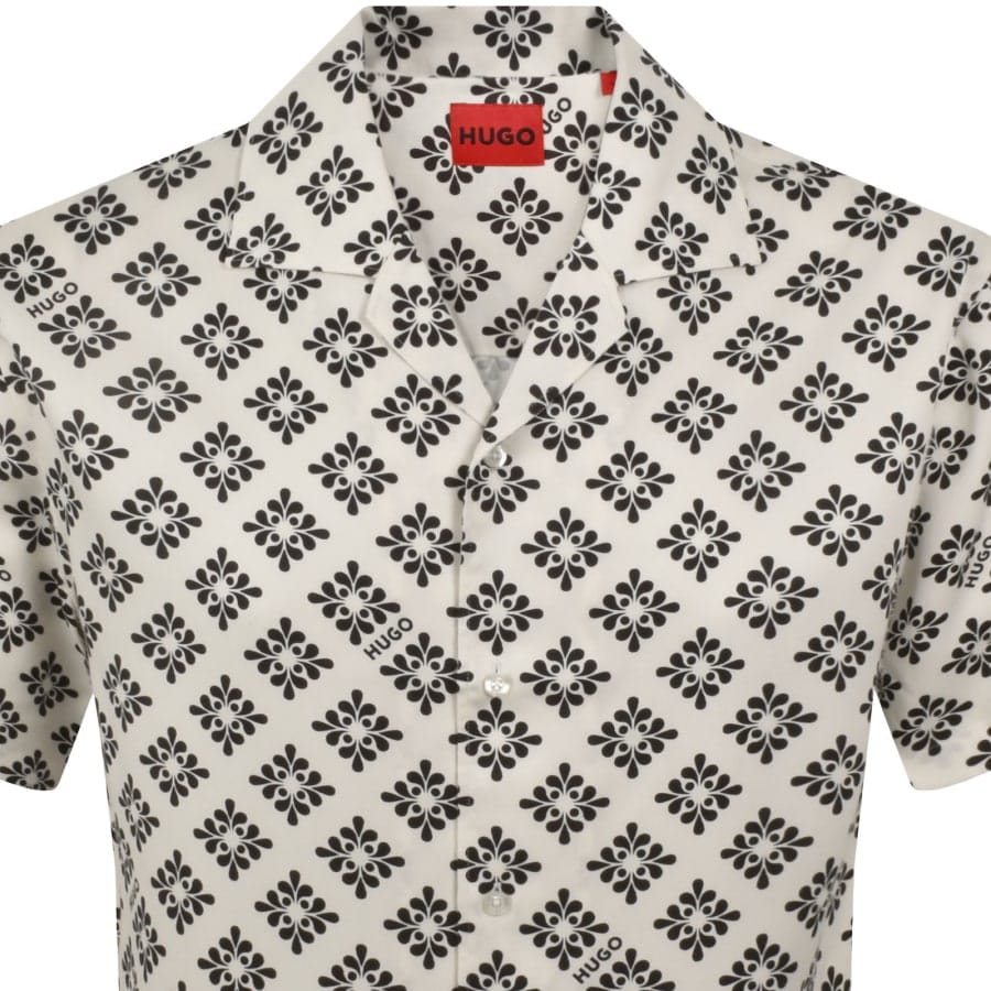 HUGO Oversized Short Sleeve Espino Shirt White