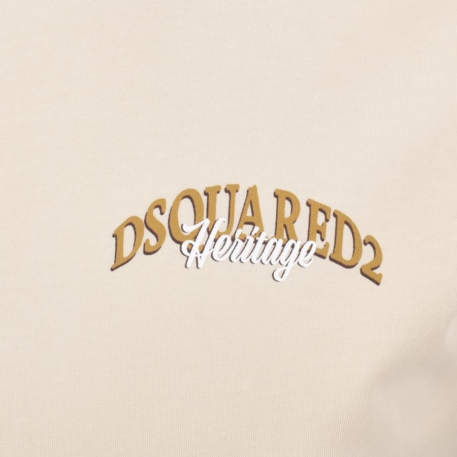 DSQUARED2 Cool Fit Logo T Shirt Beige
