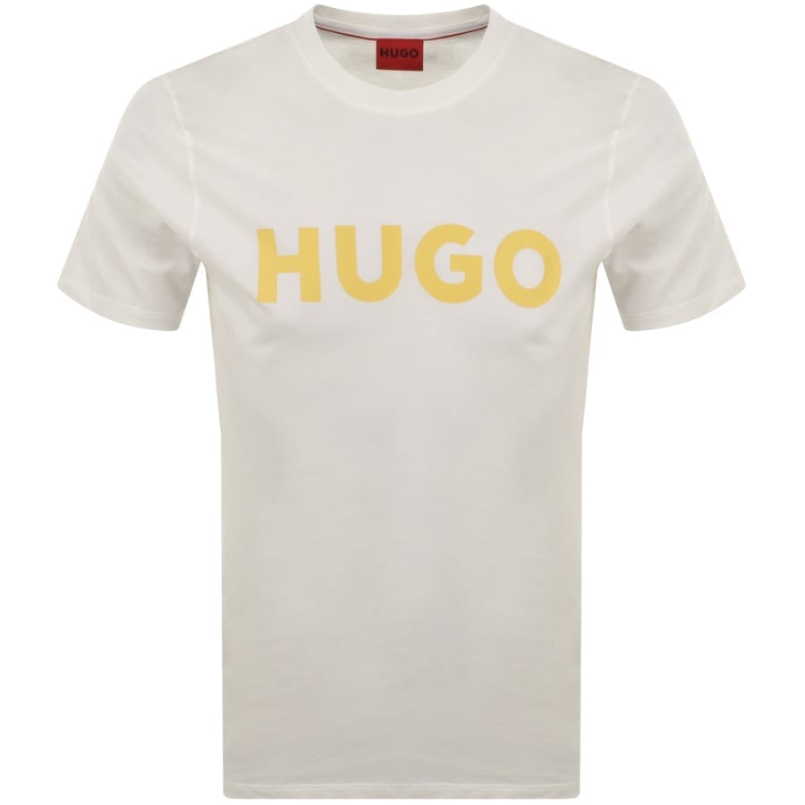 HUGO Dulivio Crew Neck T Shirt White