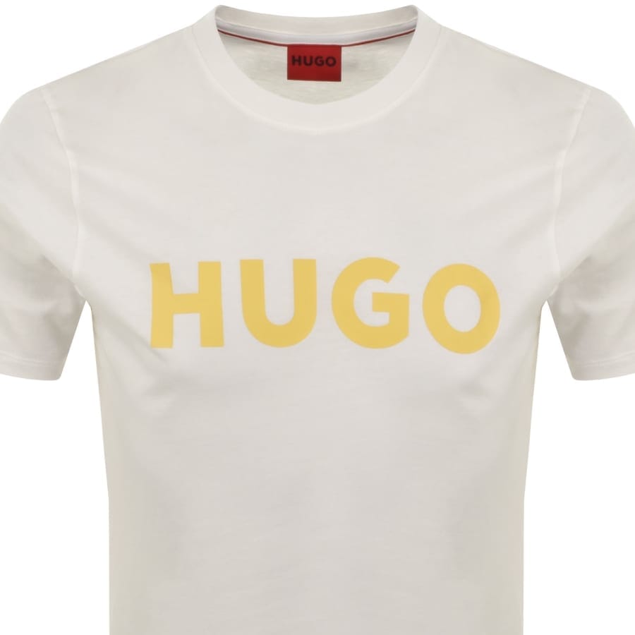 HUGO Dulivio Crew Neck T Shirt White