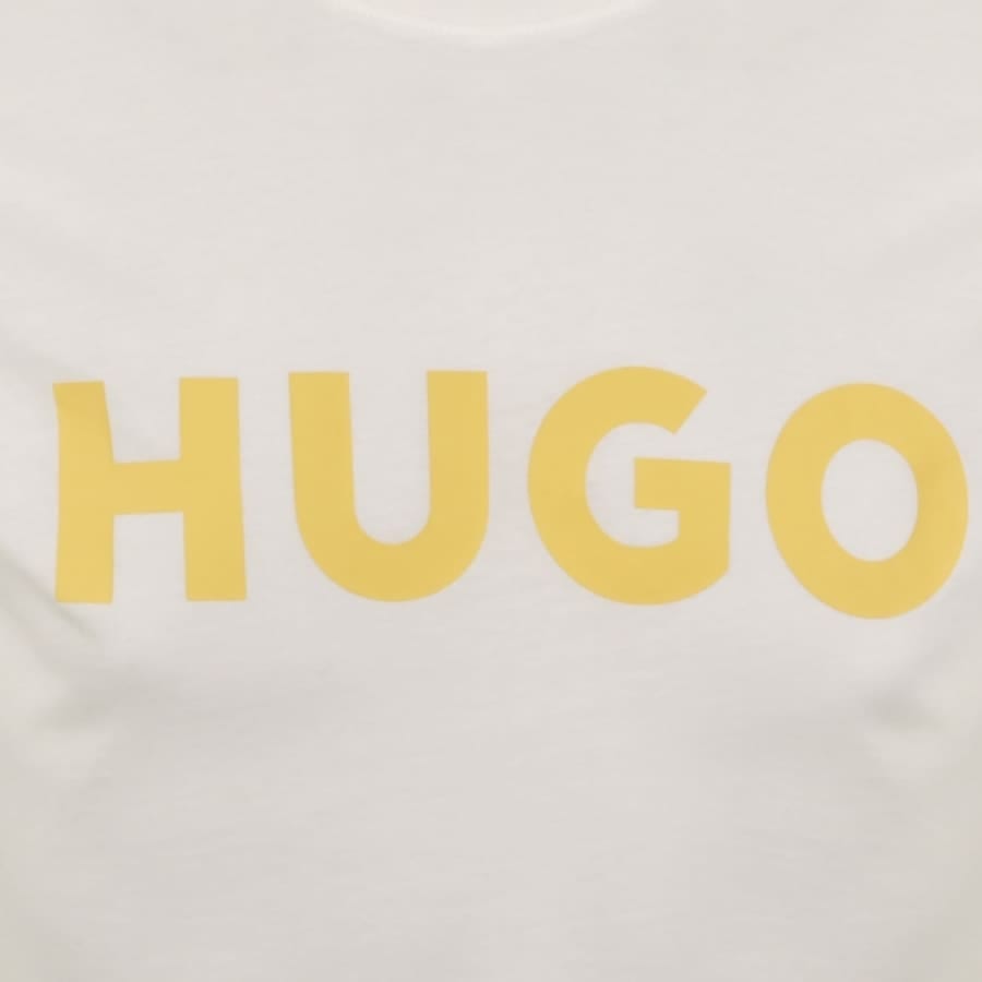 HUGO Dulivio Crew Neck T Shirt White