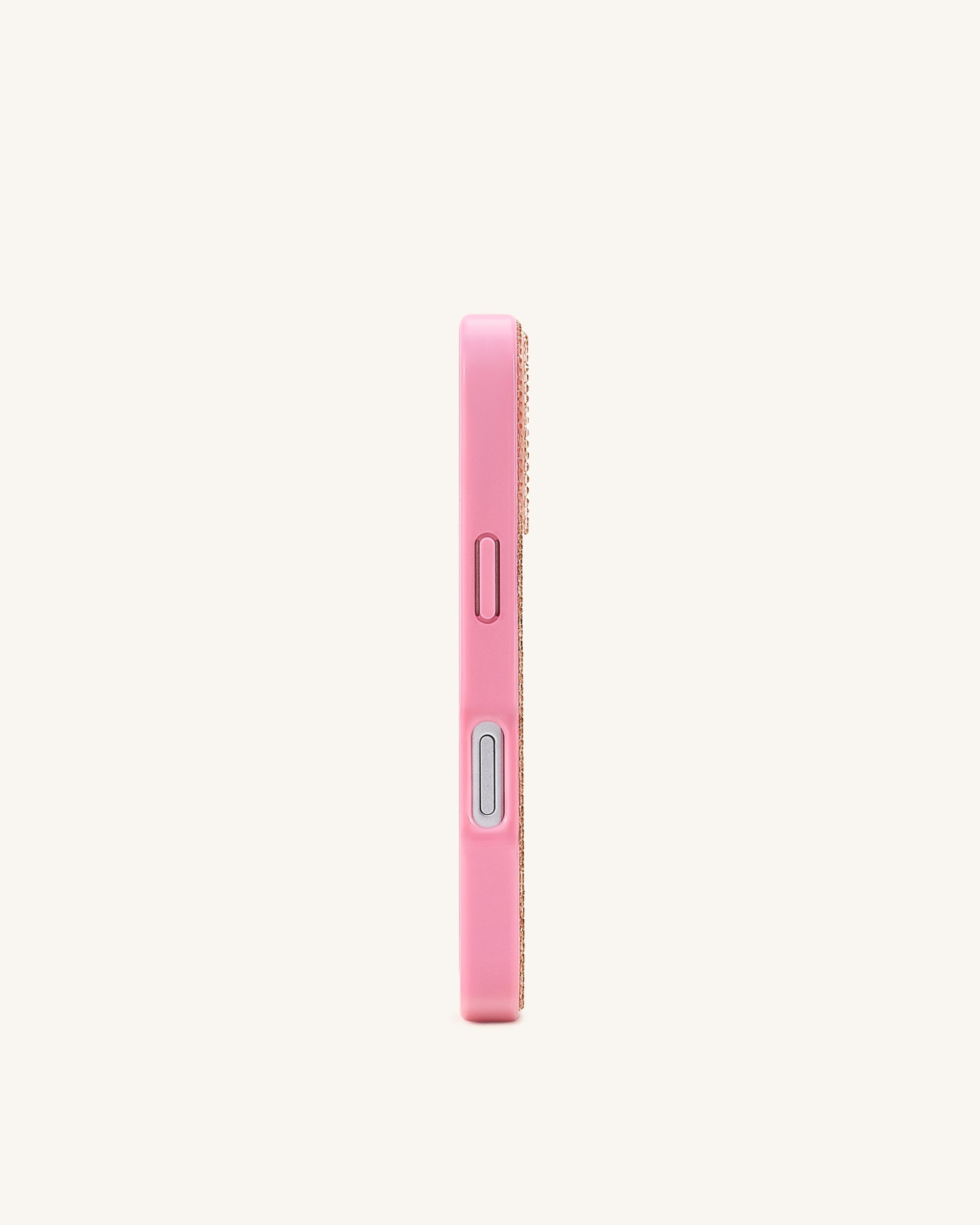 Lemon Artificial Crystal Phone Case - Pink