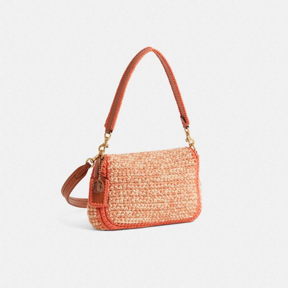 Custom Soft Tabby Shoulder Bag With Crochet