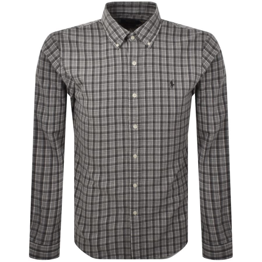 Ralph Lauren Long Sleeve Check Shirt Grey