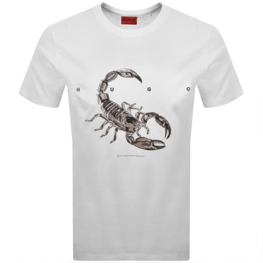 HUGO Discorb Crew Neck T Shirt White