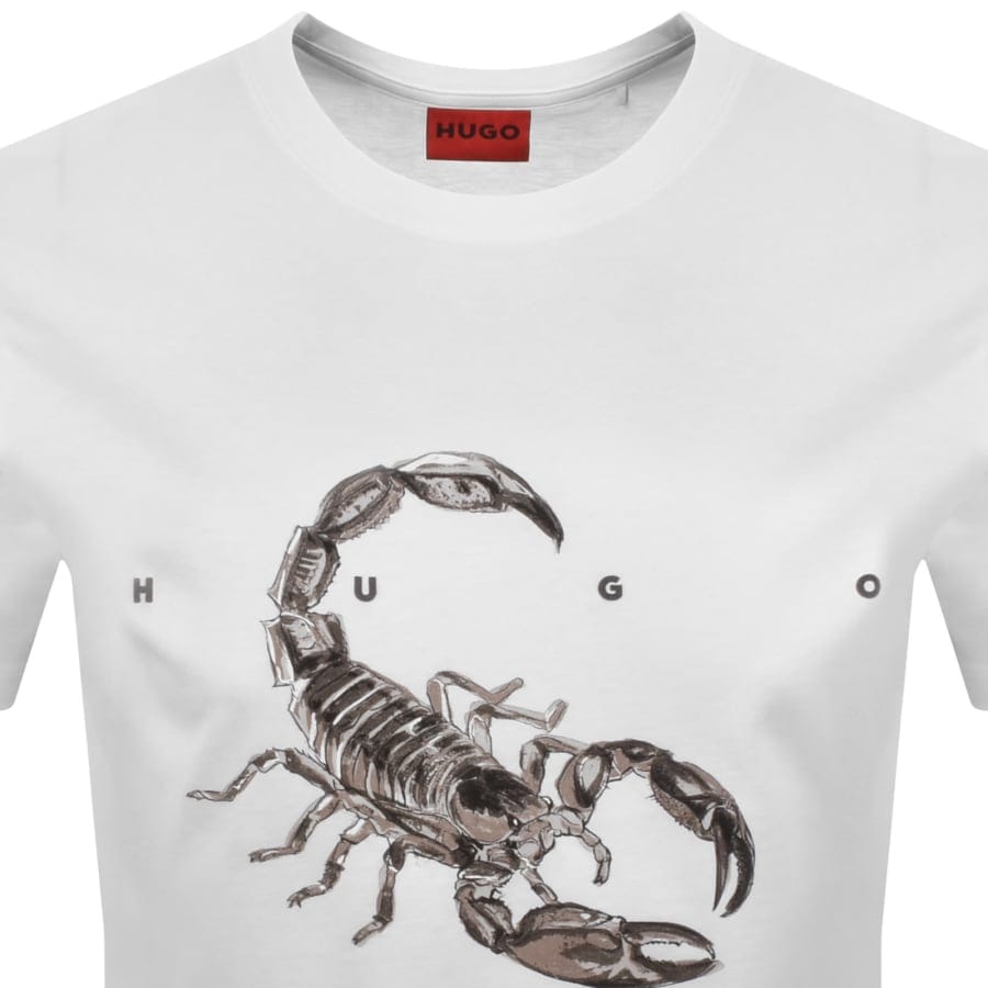 HUGO Discorb Crew Neck T Shirt White