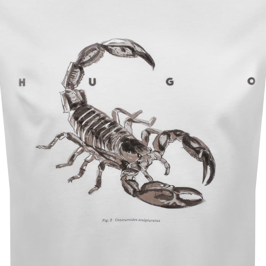 HUGO Discorb Crew Neck T Shirt White
