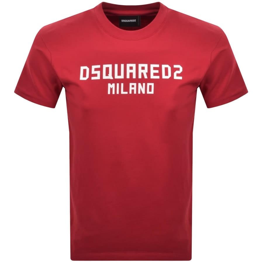 DSQUARED2 Logo Cool Fit T Shirt Red