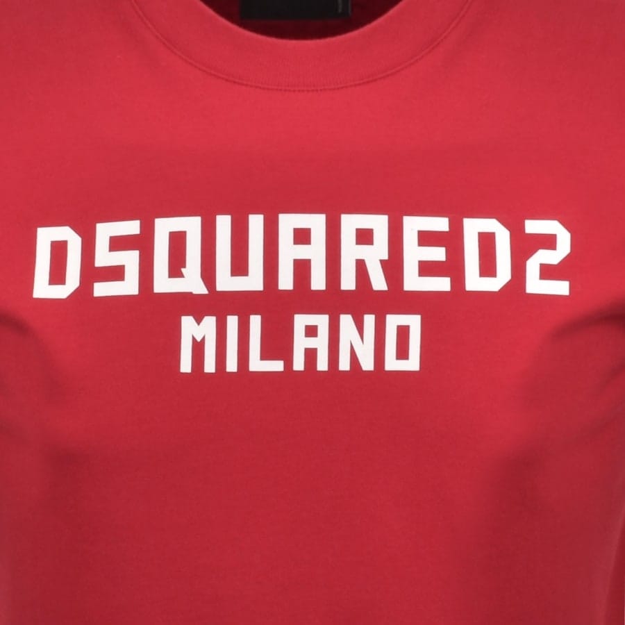DSQUARED2 Logo Cool Fit T Shirt Red