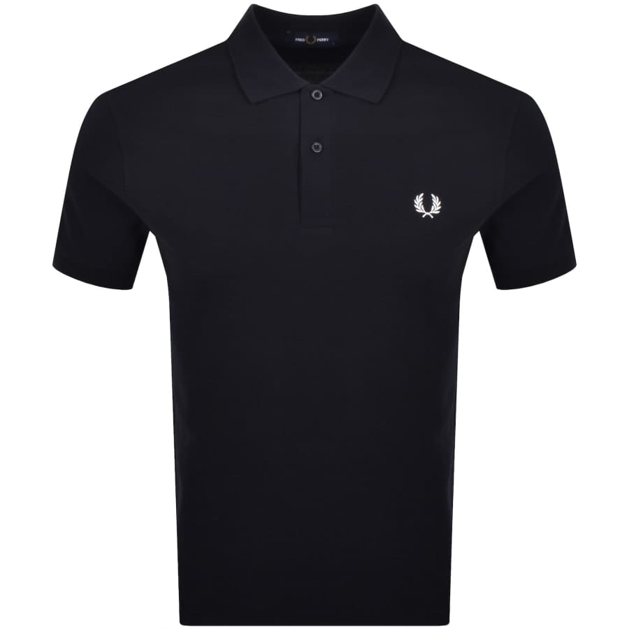 Fred Perry Stripe Tape Polo T Shirt Navy