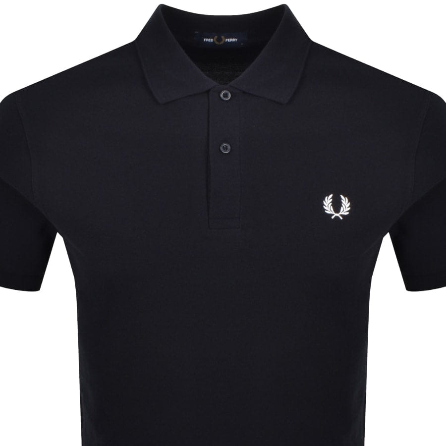 Fred Perry Stripe Tape Polo T Shirt Navy