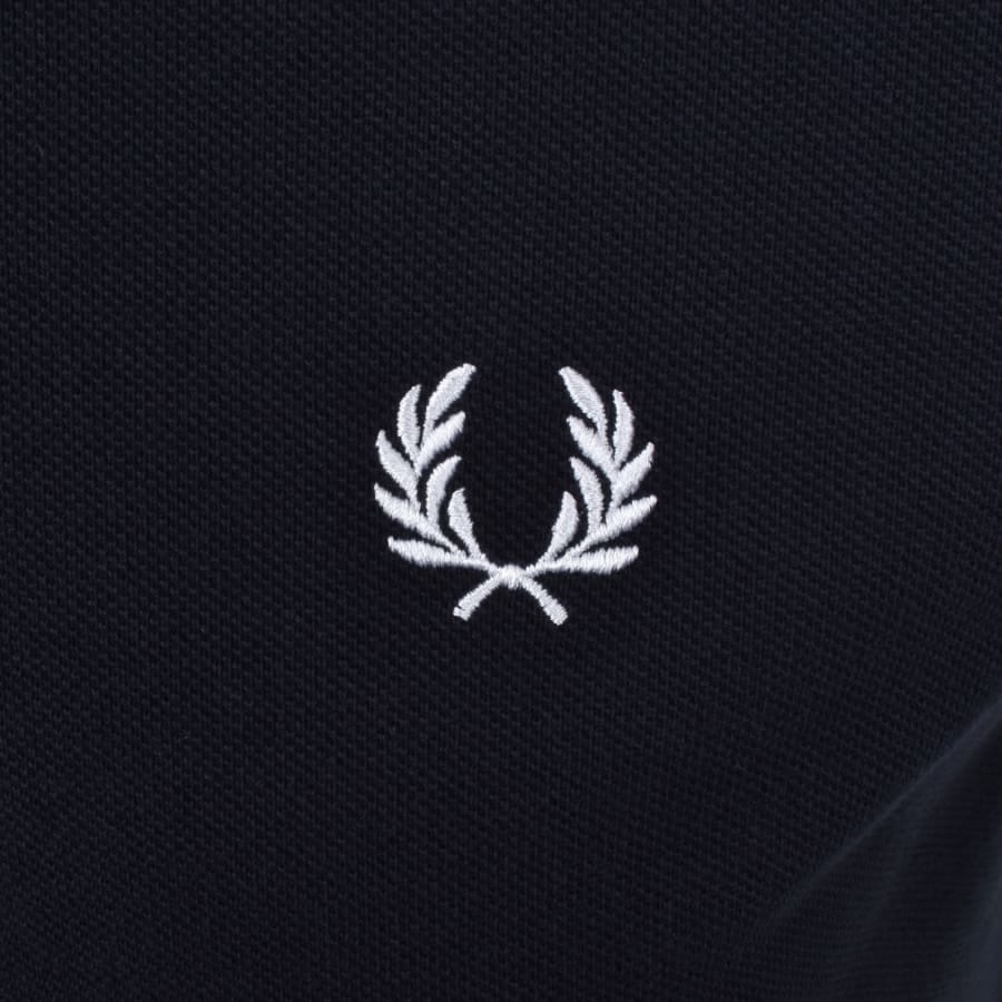Fred Perry Stripe Tape Polo T Shirt Navy