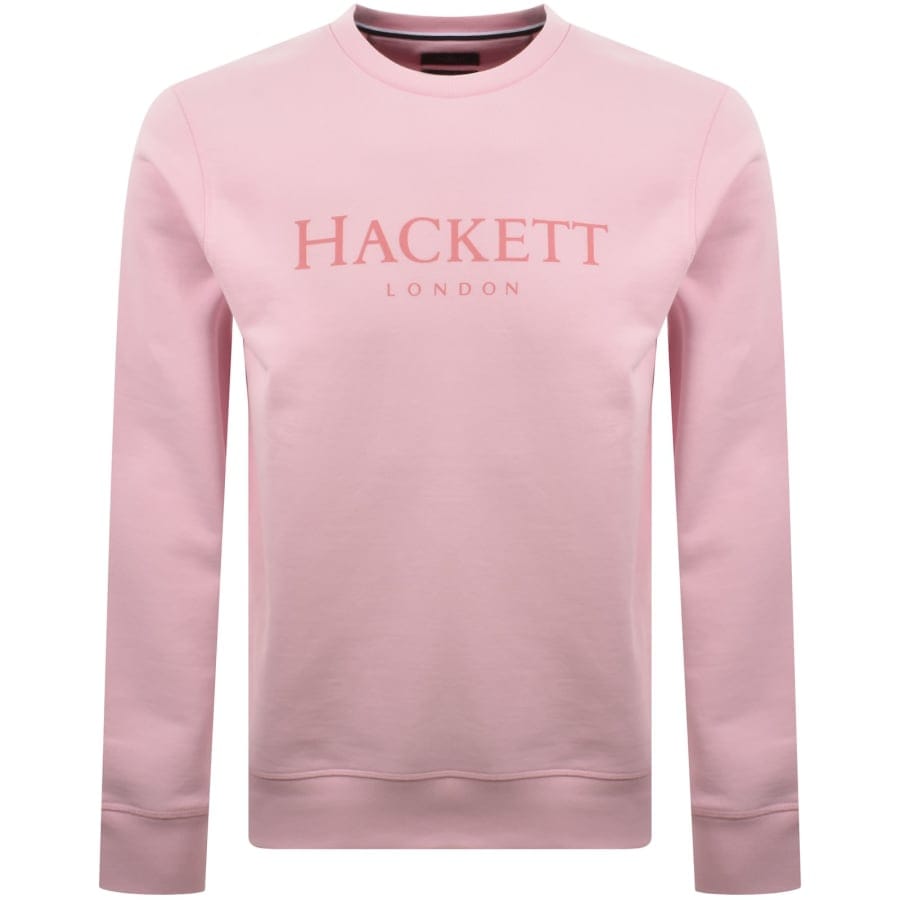 Hackett Heritage Crew Neck Sweatshirt Pink