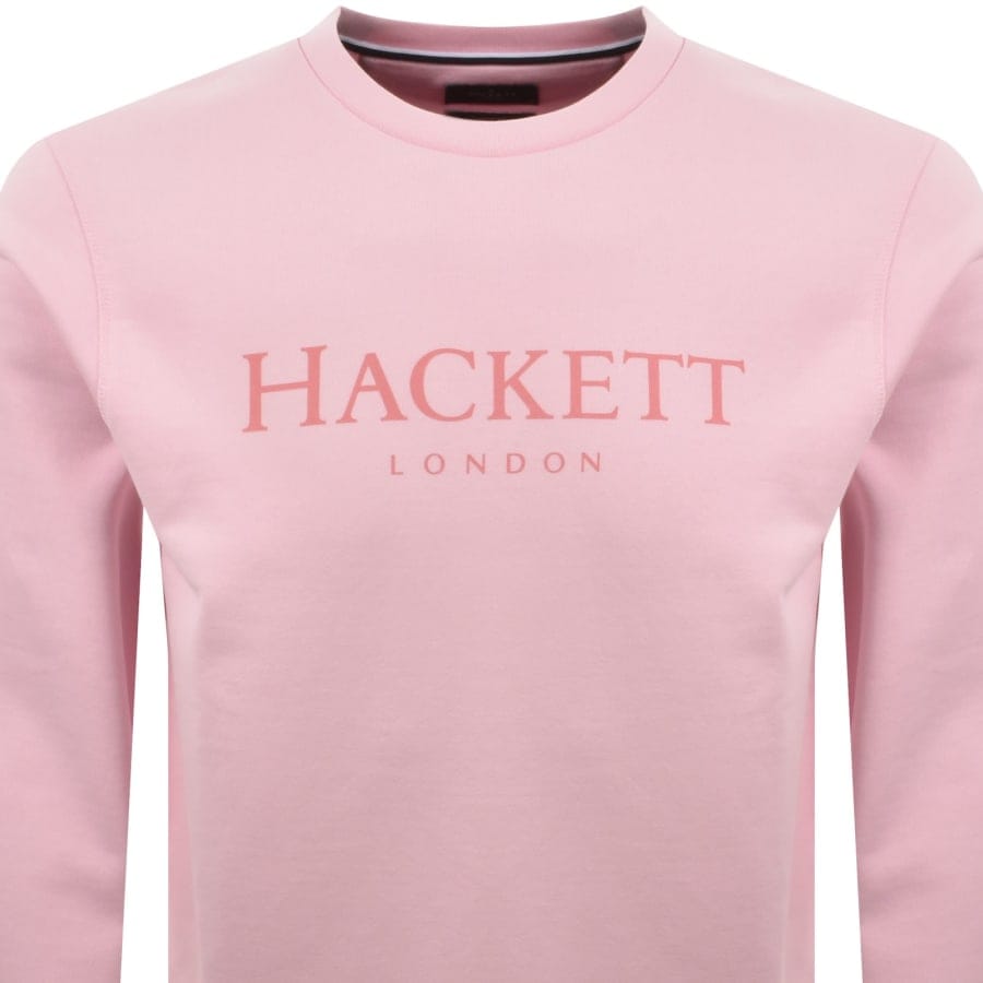 Hackett Heritage Crew Neck Sweatshirt Pink