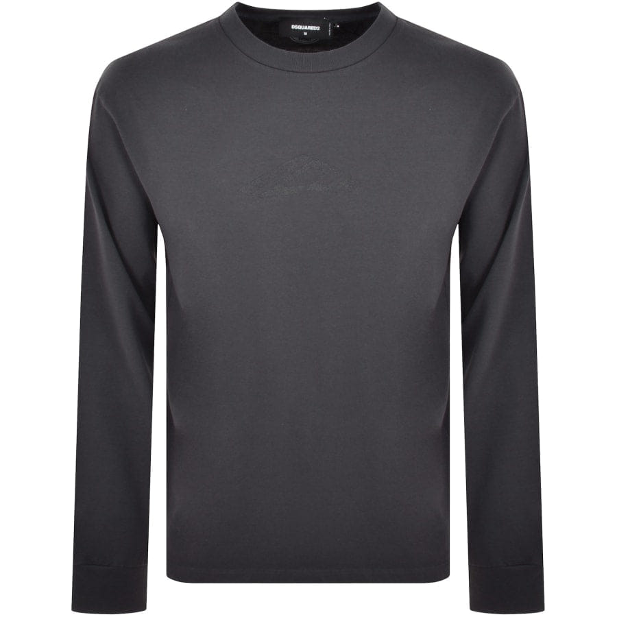 DSQUARED2 Logo Long Sleeve T Shirt Grey