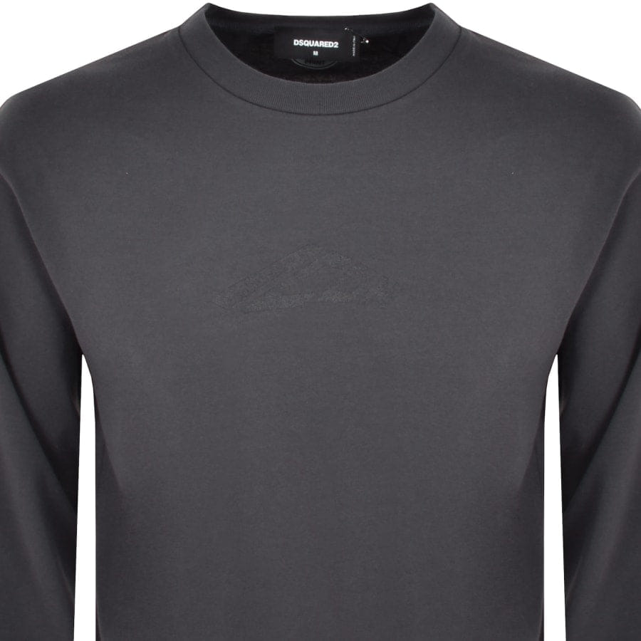 DSQUARED2 Logo Long Sleeve T Shirt Grey