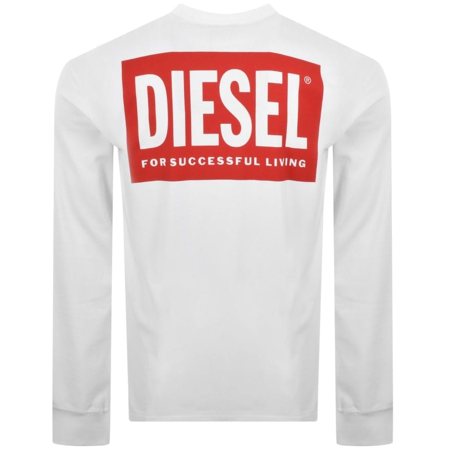 Diesel T Boxt Long Sleeve T Shirt White