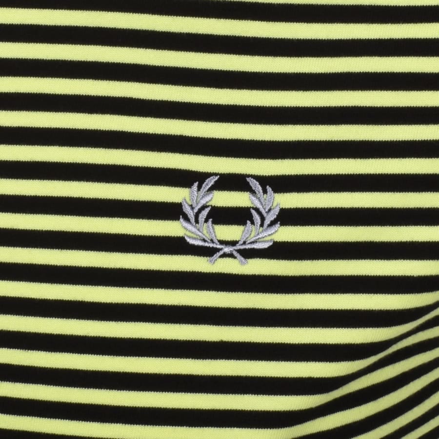 Fred Perry Fine Stripe T Shirt Black