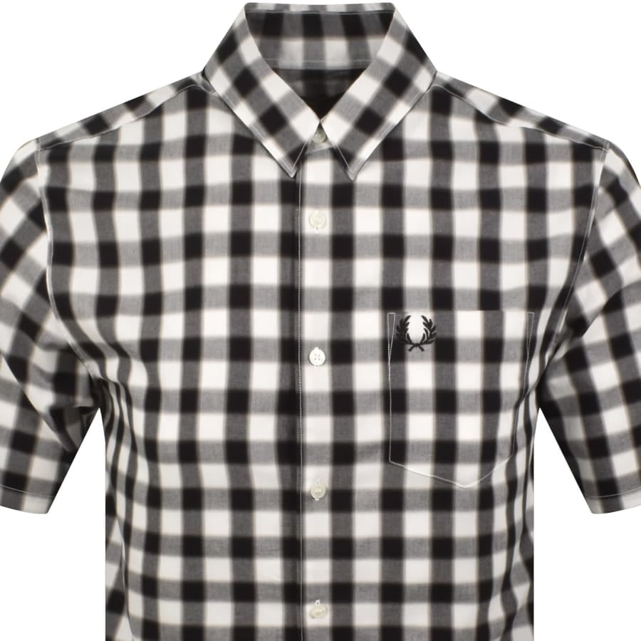 Fred Perry Blurred Gingham Shirt White