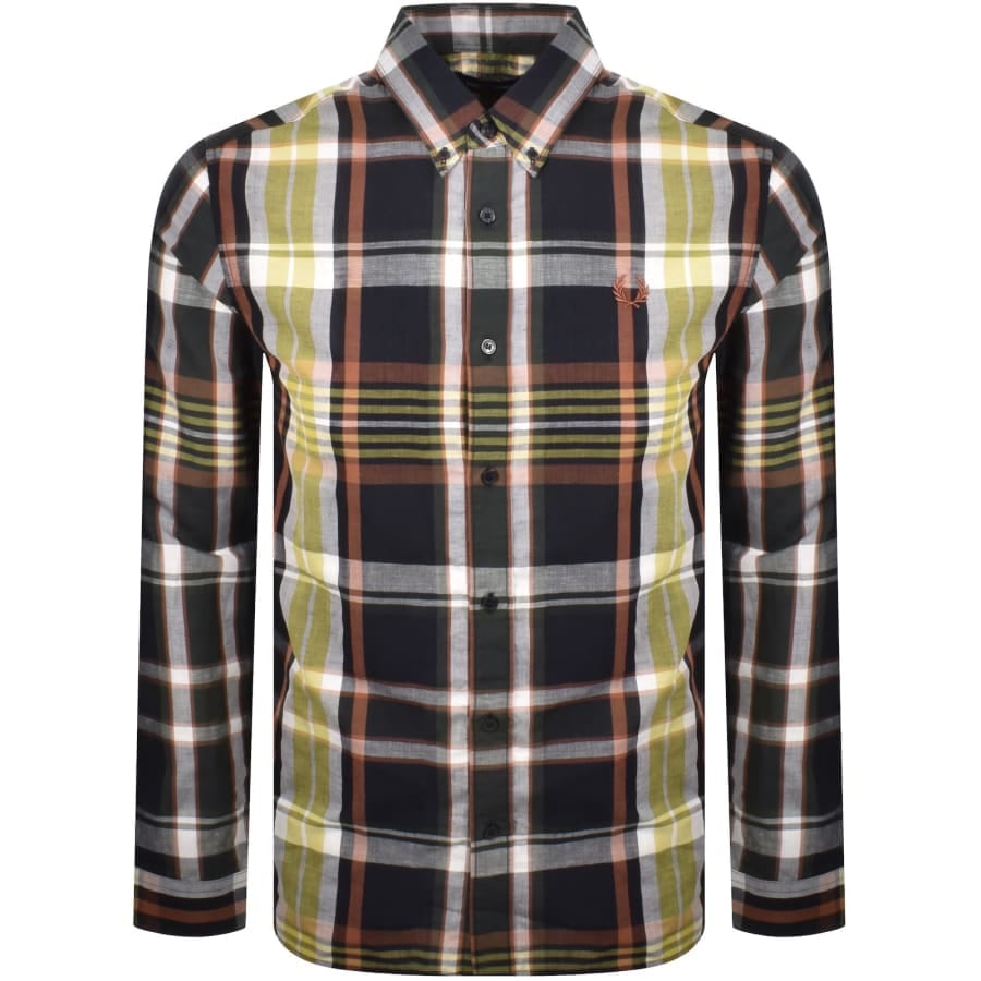 Fred Perry Madras Check Shirt Navy