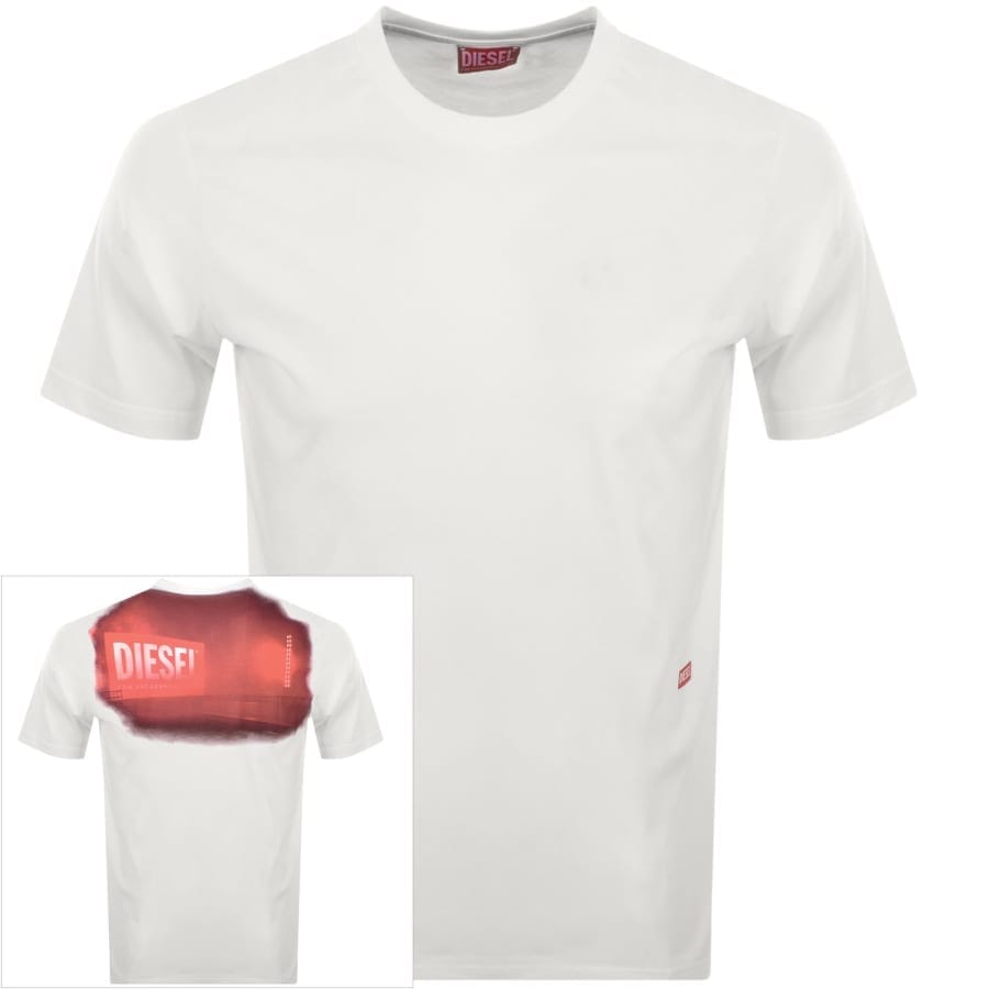 Diesel T Adjust Slits T Shirt Off White