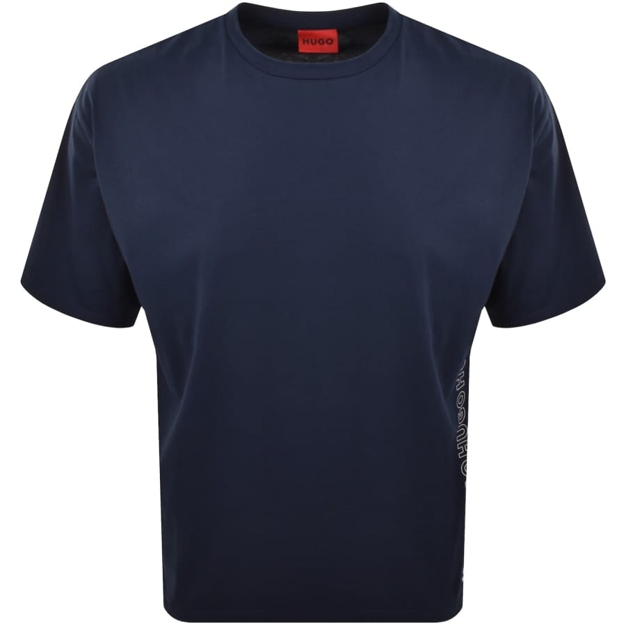 HUGO Tiki Beach T Shirt Navy