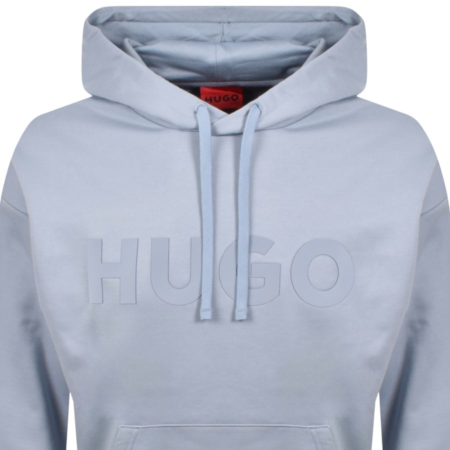 HUGO Oversized Ditchle Hoodie Light Blue