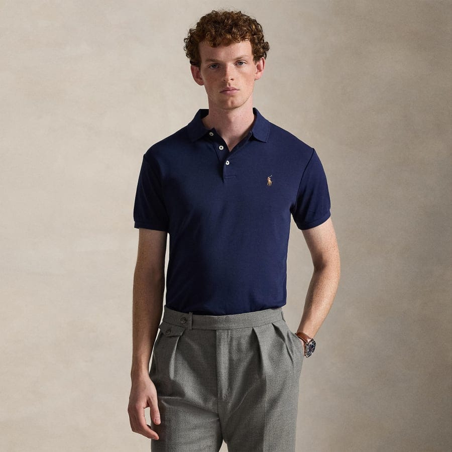 Ralph Lauren Slim Fit Polo T Shirt Navy