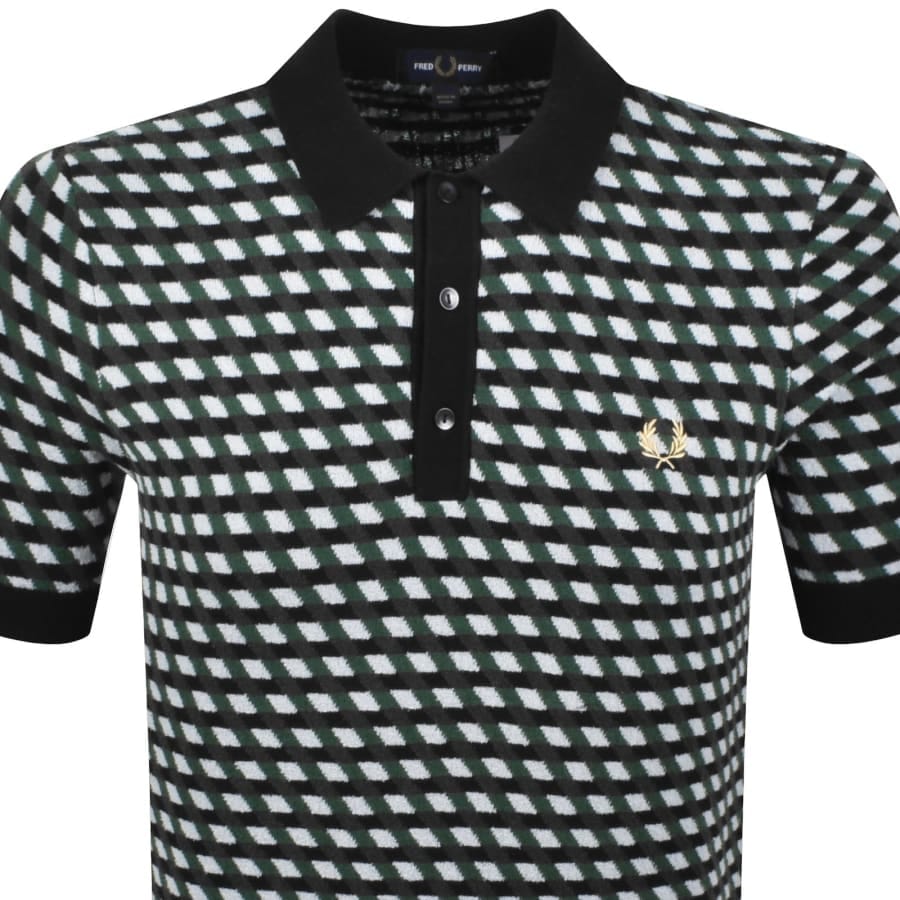 Fred Perry Knit Polo Shirt Black