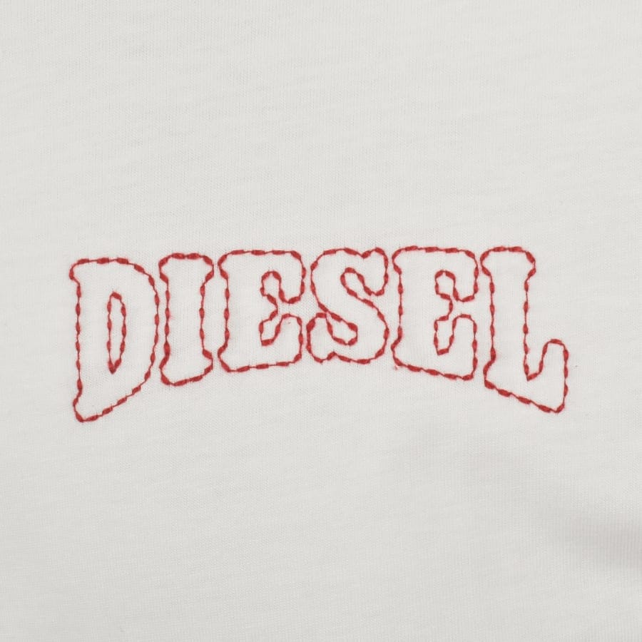 Diesel T Norm V16 T Shirt White