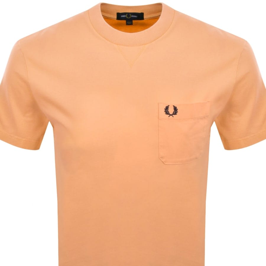 Fred Perry Washed T Shirt Orange