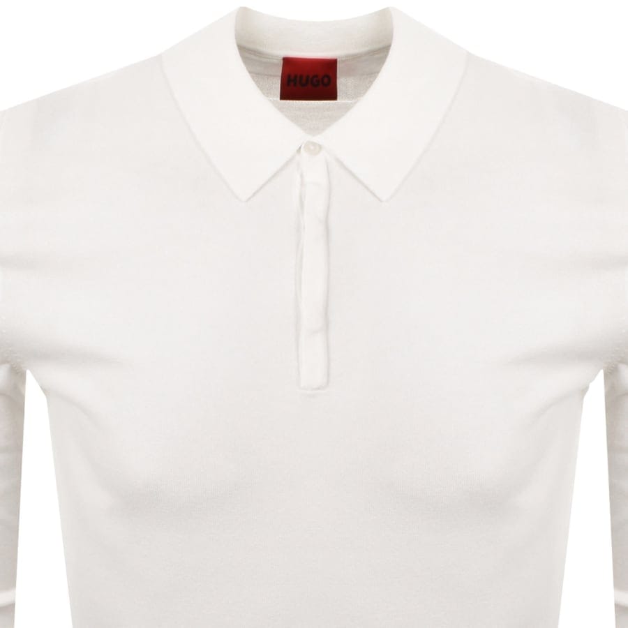 HUGO San Pippo Slim Fit Polo T Shirt Cream