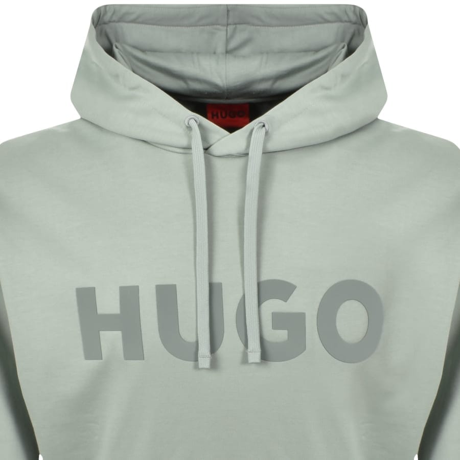 HUGO Oversized Ditchle Hoodie Light Green