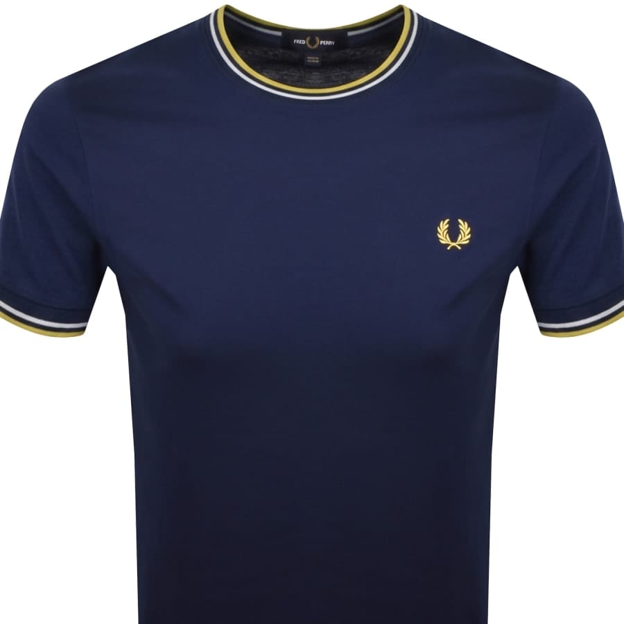 Fred Perry Twin Tipped T Shirt French Navy