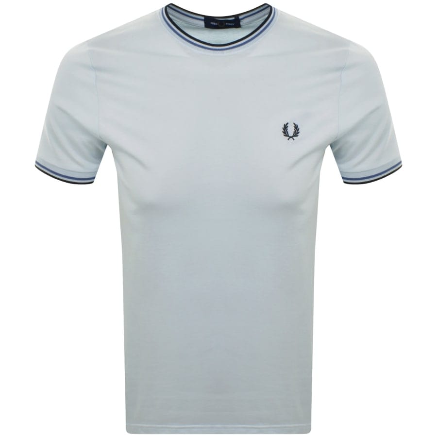 Fred Perry Twin Tipped T Shirt Blue